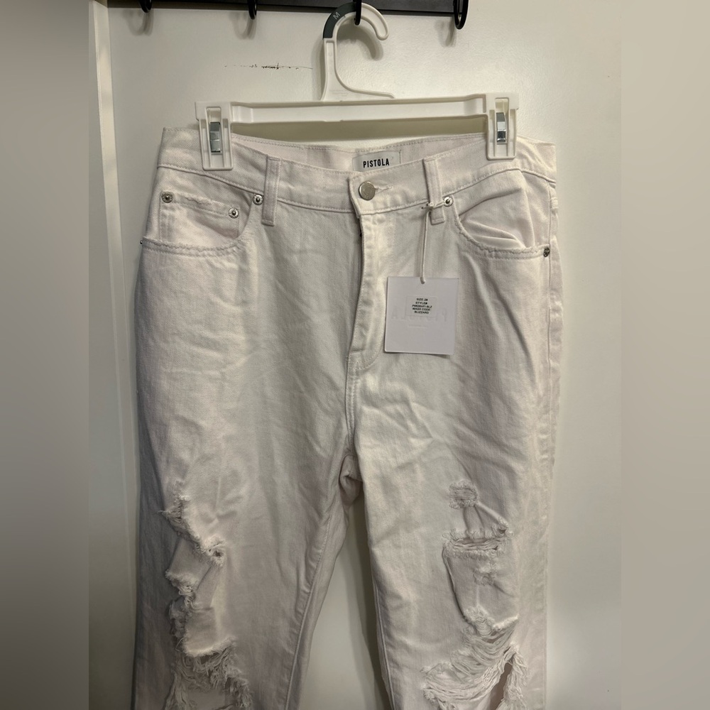 NWT Pistola High Rise Presley Relaxed Roller Jeans - Picture 3 of 13